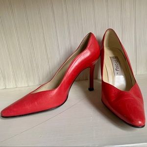 Vintage Proxy Red Leather Pumps